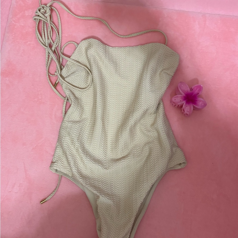 Monday Swimwear Women’s Cream One Piece Swimsuit